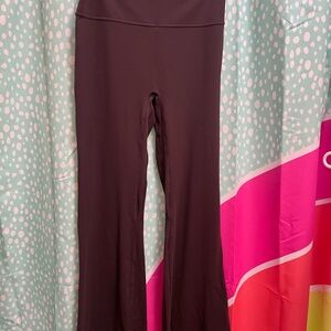 Women's crazy yoga Brown Flared leggings